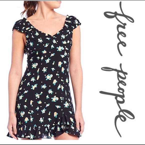 Free People Like a Lady Mini Black Dress - Picture 2 of 8